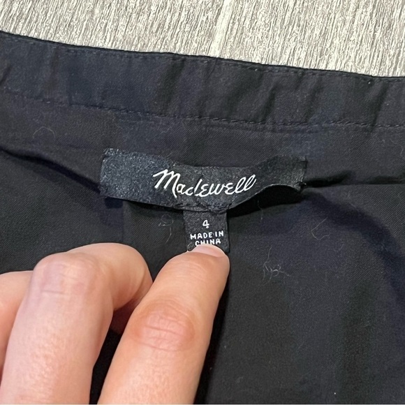 Women's Madewell Black & Maroon Embroidered Mini Skirt - Picture 8 of 8